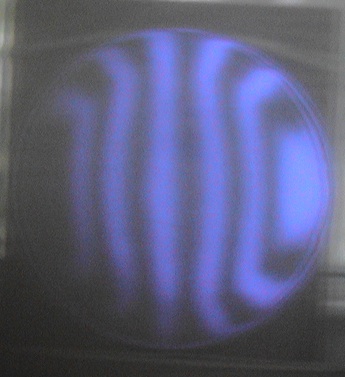 Testing the figure of the mirror.